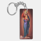 Heilig hart van Jezus Christus Sleutelhanger (Voorkant Links)