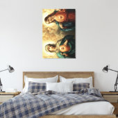 Heilig hart van Jezus en Mary Canvas Afdruk (Insitu (Slaapkamer))