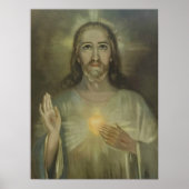 Heilig hart van Jezus Enthronement Poster (Voorkant)