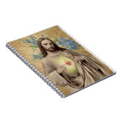  heilig hart van Jezus Floral Religious Notitieboek (Rechterzijde)
