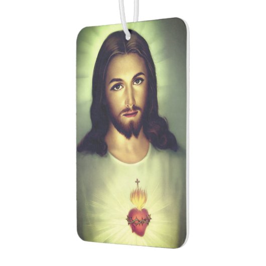Heilig Hart van Jezus Foto Auto Luchtverfrisser (Links)