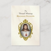 Heilig Hart van Jezus Foto Gedenkgebed Kaart Plaatskaartje (Voorkant)