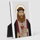 Heilig hart van Jezus Fotoplaat (Zijkant)