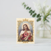 Heilig Hart van Jezus Gebed Kaarten Plaatskaartje (Staand voorkant)