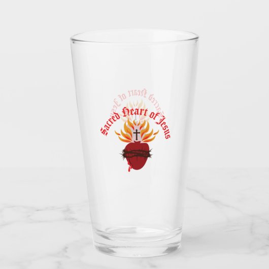 Heilig hart van Jezus Glas (Voorkant)