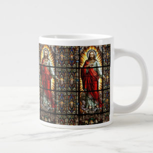 Heilig hart van Jezus Glas in lood Grote Koffiekop