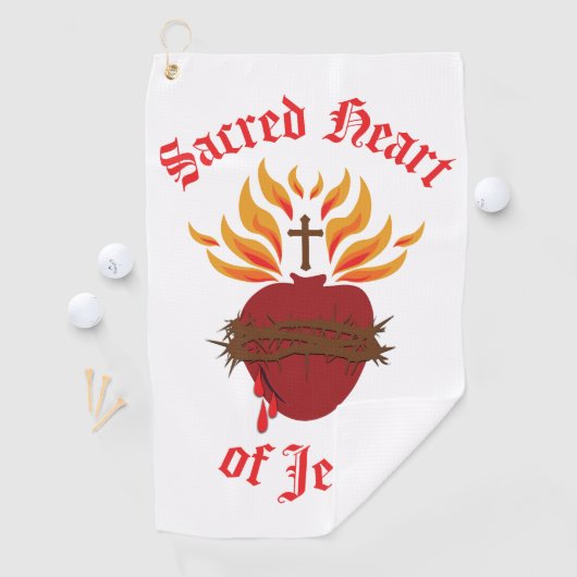 Heilig hart van Jezus Golfhanddoek (Insitu)
