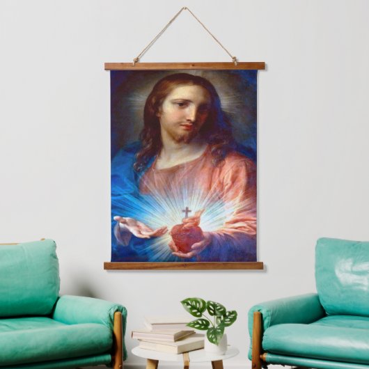 Heilig hart van Jezus Hangend Wandkleed (Woonkamer)