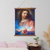 Heilig hart van Jezus Hangend Wandkleed (Slaapkamer)