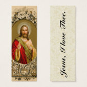Heilig hart van Jezus Heilige Naam Religieus katho Mini Visitekaartjes (Voorkant /achterkant)