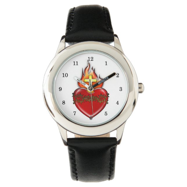 Heilig hart van Jezus Horloge (Voorkant)