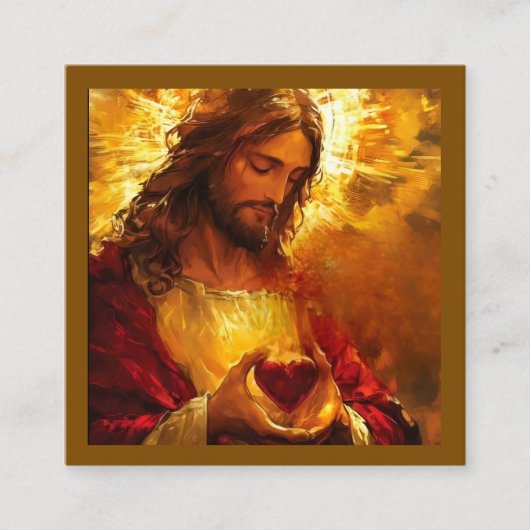 Heilig Hart van Jezus Informatiekaartje (Voorkant)