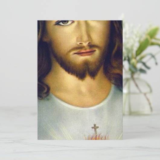 Heilig hart van Jezus Kaart (Staand voorkant)