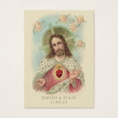 Heilig Hart van Jezus Katholiek Huwelijksgebed Kaa Visitekaartje (Voorkant)