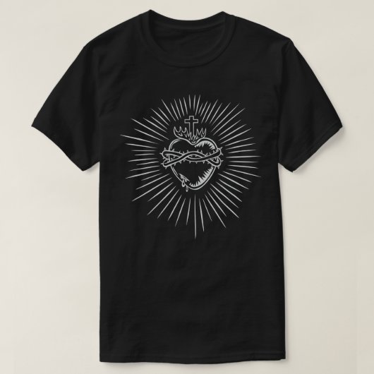 Heilig hart van Jezus Katholiek T-shirt (Design voorkant)