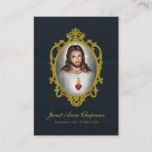 Heilig Hart van Jezus Katholieke Begrafenis Kaart Plaatskaartje (Voorkant)