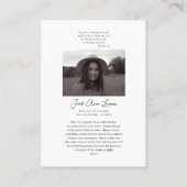 Heilig Hart van Jezus Katholieke Begrafenis Kaart Plaatskaartje (Achterkant)