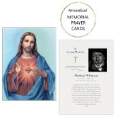 Heilig Hart van Jezus Katholieke Begrafenis Kaart Plaatskaartje