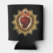 Heilig hart van Jezus Katholieke Devotie T-ShirtTh Blikjeskoeler (Achterkant)