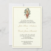 Heilig Hart van Jezus Katholieke Trouwcombo Kaart (Voorkant)