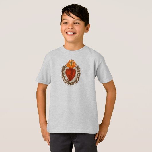 Heilig Hart van Jezus Kinder T-shirt (Voorkant volledig)
