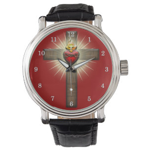 Heilig hart van Jezus Kruis Horloge