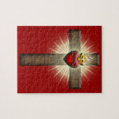 Heilig hart van Jezus Kruis Legpuzzel (Horizontaal)