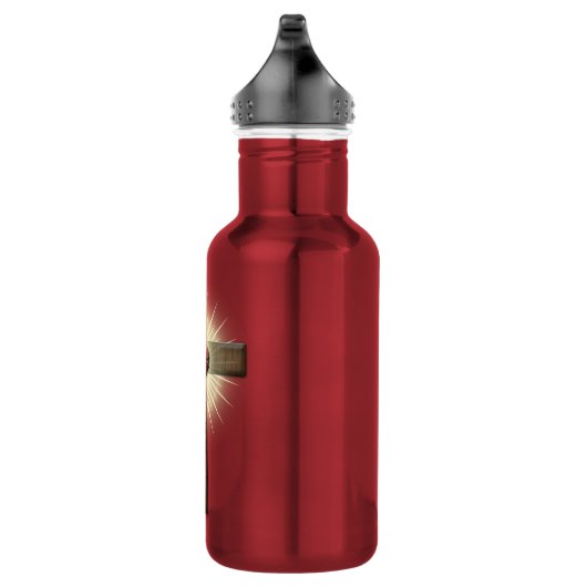 Heilig hart van Jezus Kruis Waterfles (Rechts)