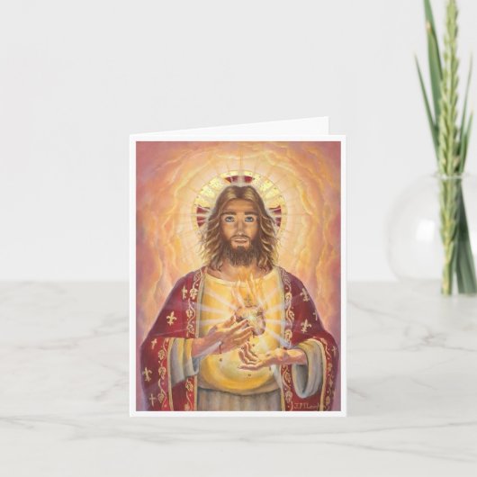 Heilig Hart van Jezus, Kunst, Notecard Bedankkaart (Voorkant)
