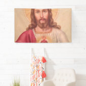Heilig hart van Jezus  kunst Spandoek (Insitu)