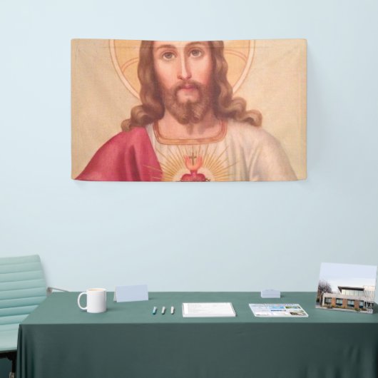 Heilig hart van Jezus  kunst Spandoek (Beurs)
