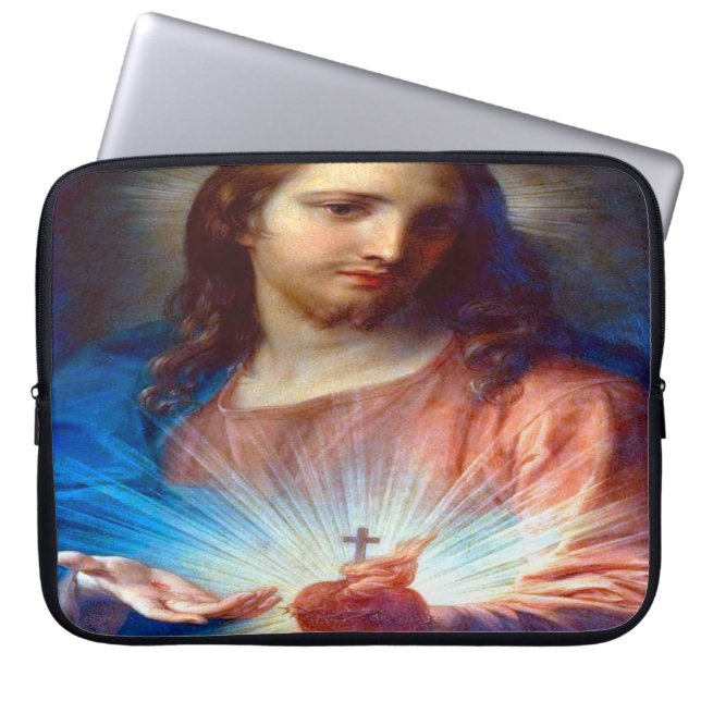 Heilig hart van Jezus Laptop Sleeve (Voorkant)