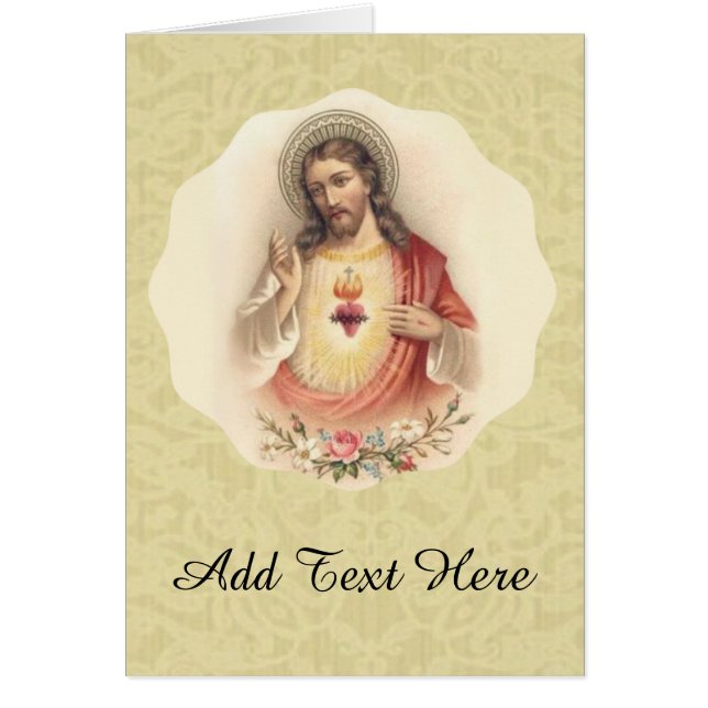 Heilig hart van Jezus met bloesem (Voorkant)