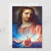 Heilig Hart van Jezus met Consecratiegebed Feestdagenkaart (Voorkant)