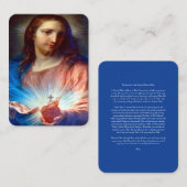 Heilig Hart van Jezus met Consecratiegebed Informatiekaartje (Voorkant / Achterkant)