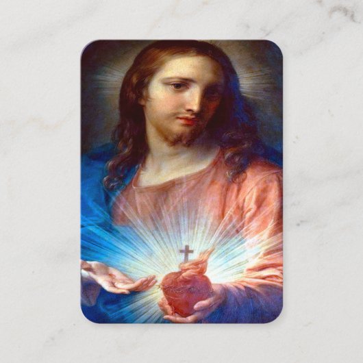 Heilig Hart van Jezus met Consecratiegebed Informatiekaartje (Voorkant)