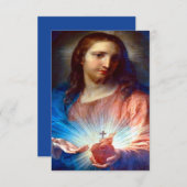 Heilig Hart van Jezus met Consecratiegebed Informatiekaartje (Voorkant / Achterkant)