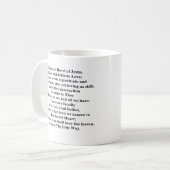 Heilig hart van Jezus met gebed Koffiemok (Voorkant links)