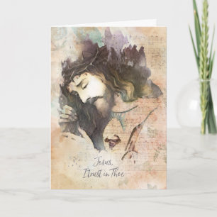 heilig hart van Jezus met kruiskaart Kaart