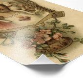 Heilig hart van Jezus met lamsvlees Foto Afdruk (Hoek)