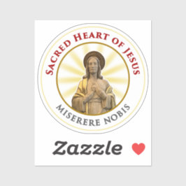 Heilig Hart van Jezus Miserere Nobis Sticker