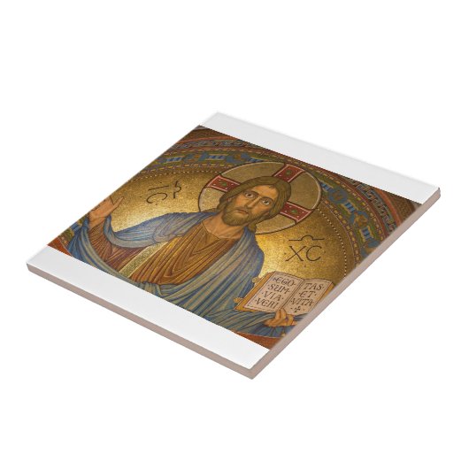 Heilig hart van Jezus mozaïek Tegeltje (Zijkant)