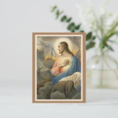 Heilig hart van Jezus Notre Dame Religieuze Briefkaart (Staand voorkant)