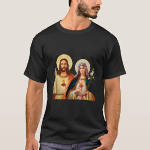 Heilig Hart van Jezus Onbevlekt Hart van Maria (TW T-shirt
