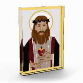 Heilig Hart van Jezus Paperweight Fotoblokken (Links)