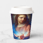 Heilig hart van Jezus Papieren Bekers (Achterkant)