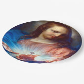 Heilig hart van Jezus Papieren Bordje (Gekanteld)