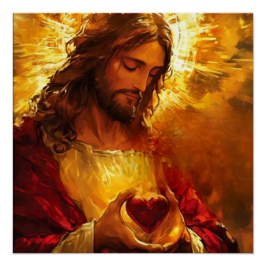Heilig Hart van Jezus Perfect Poster (Voorkant)
