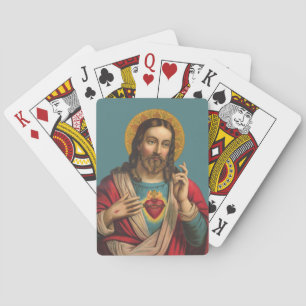 Heilig hart van Jezus Pokerkaarten