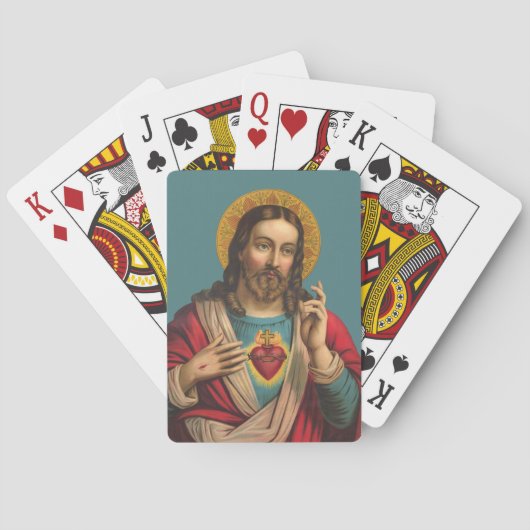 Heilig hart van Jezus Pokerkaarten (Achterkant)